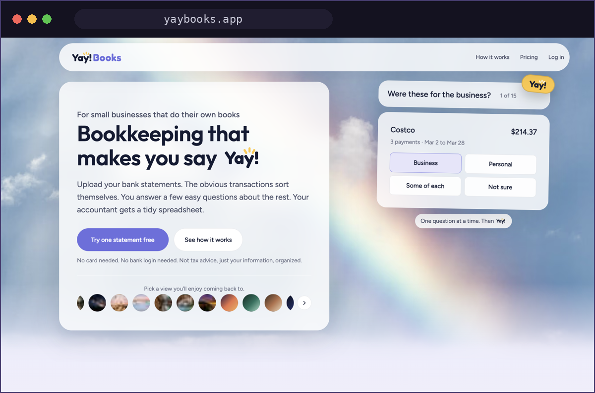 Yay! Books website preview